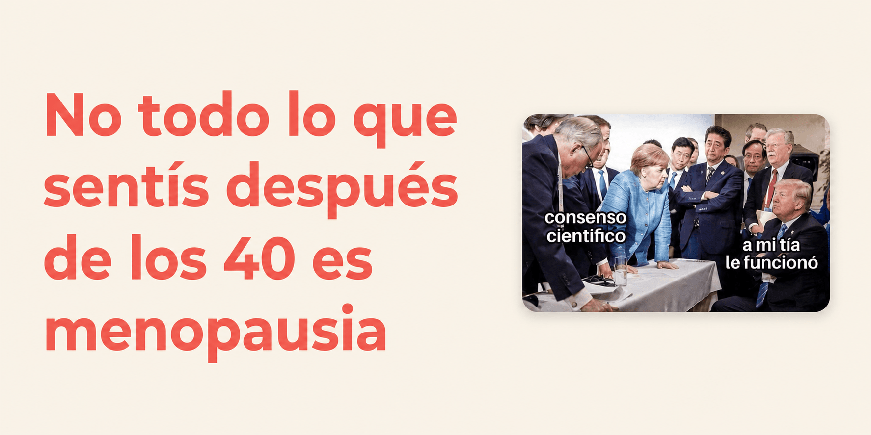 Menopausia: entre el silencio y el marketing
